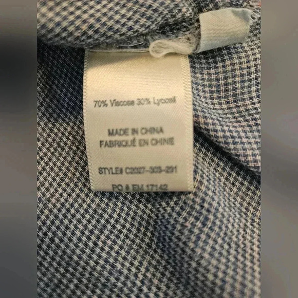 Cloth & Stone Long-Sleeve Plaid Button Up w/ Back Vent and Drop Tail, Size Small - Picture 7 of 8